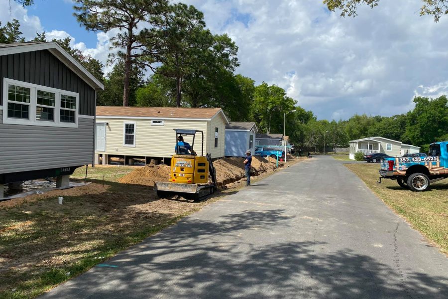 Mobile Home Park Maint. Water and Sewer Piping